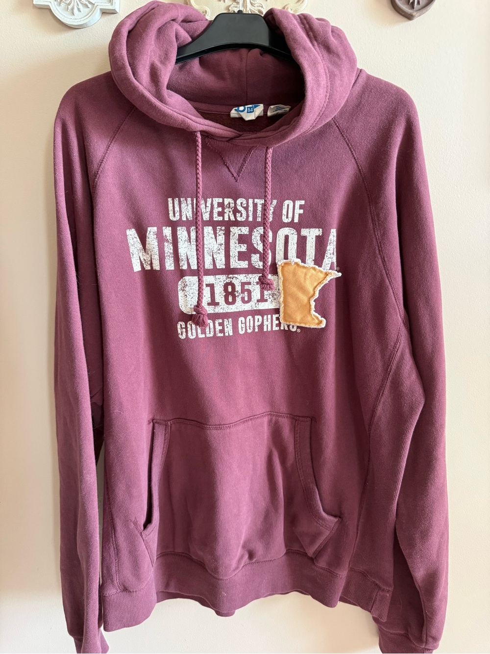 LN Blue 84 University of Minnesota Golden Gophers Hoodie Sz L